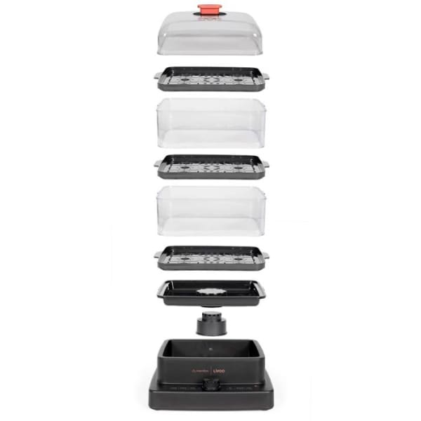 Cuiseur Vapeur LIVOO 1200W - Noir (DOC300) Cuiseur Vapeur LIVOO 1200W - Noir (DOC300)